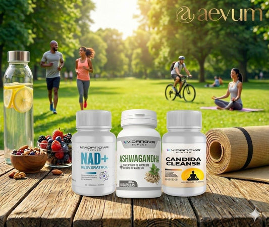 Pack 3 Bienestar: NAD+ + Ashwagandha + Candida